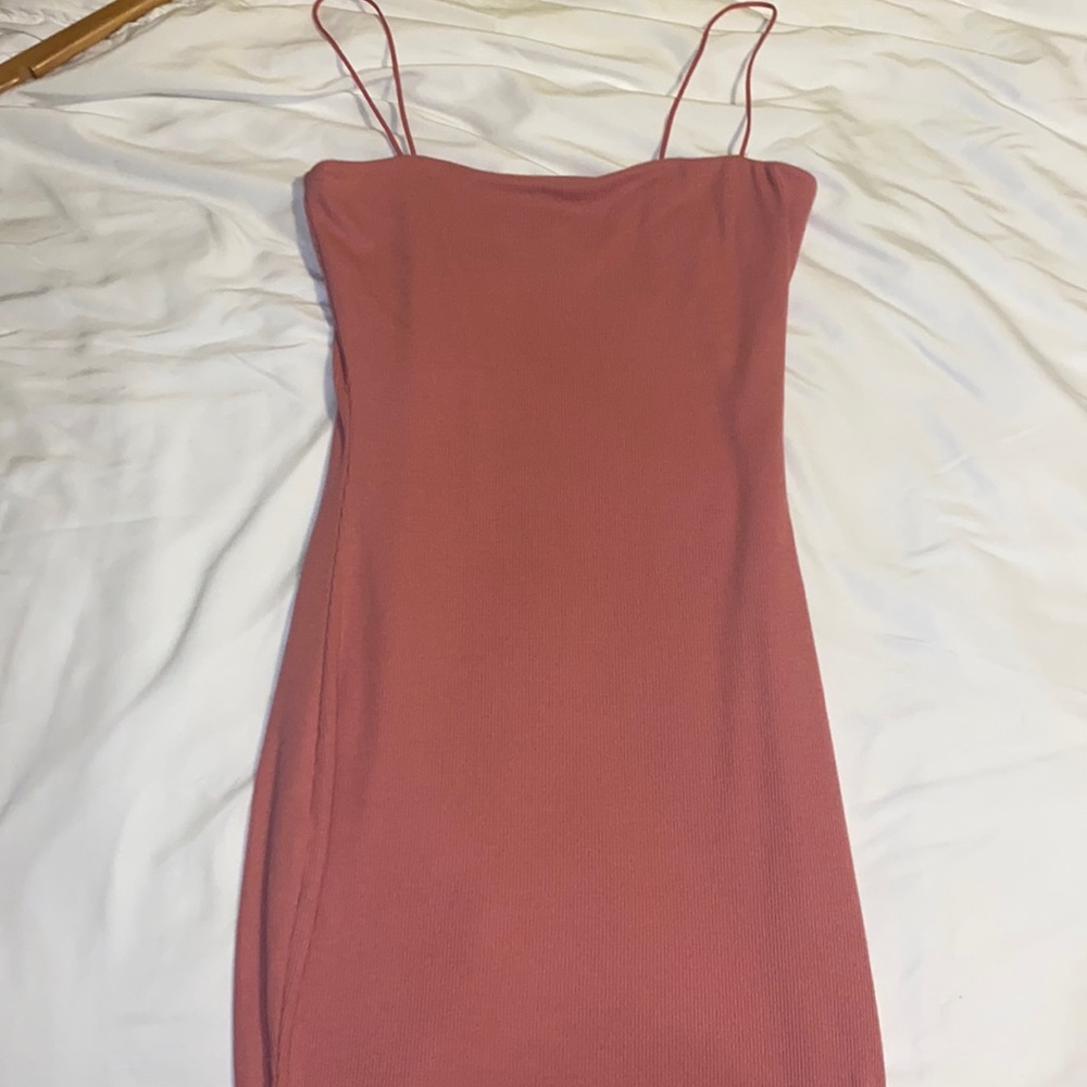 Peach Bodycon dress